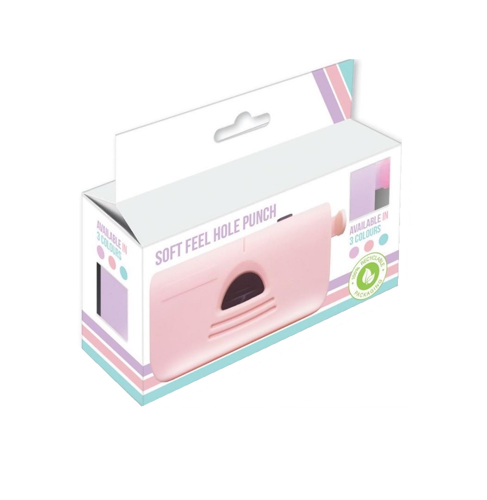 Stationery Soft Feel Hole Punch Pastel - Click Image to Close