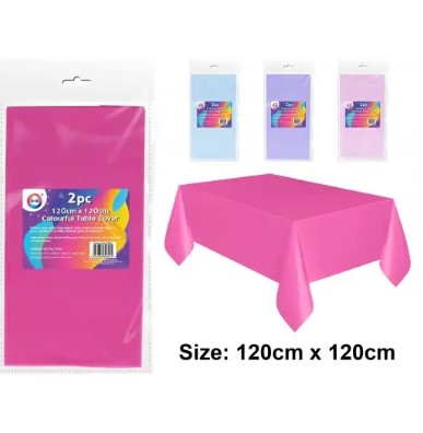 Colourful Table Cover 120cmx120cm 2PC