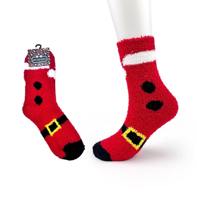 Mens Christmas Supersoft Cosy Socks 2 Pack - Click Image to Close