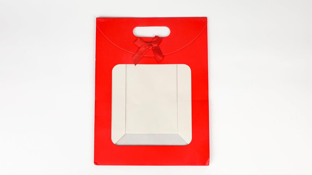 Red Large gift bag 29 x 22 x 12cm - Click Image to Close