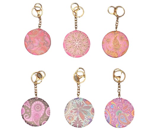 Pocket Mirror On Keychain - Click Image to Close