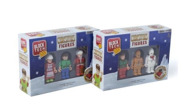 Block Tech Christmas Figures 3 Pack - Click Image to Close