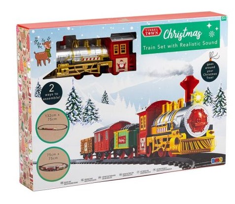Christmas Train Set - Battery Operated - Click Image to Close