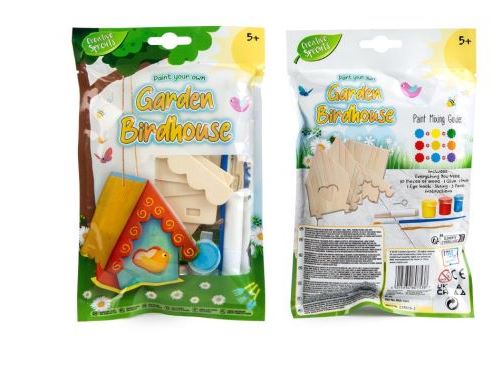 Make Your Own Garden Birdhouse - Click Image to Close