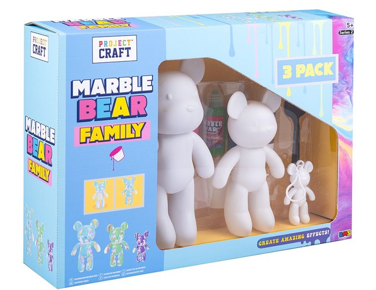 3 Pack Marble Bear Family - Click Image to Close
