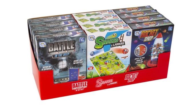 Travel Games Battleship/snakes And Ladders And Rocket Drop - Click Image to Close