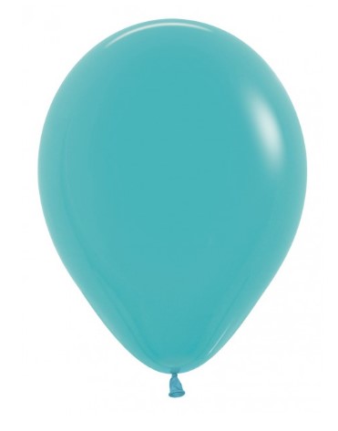 Sempertex 12" Fashion Caribbean Blue Latex Balloons 50 Pack - Click Image to Close