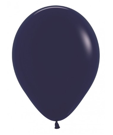Sempertex 12" Fashion Navy Blue Latex Balloons 12 Pack - Click Image to Close