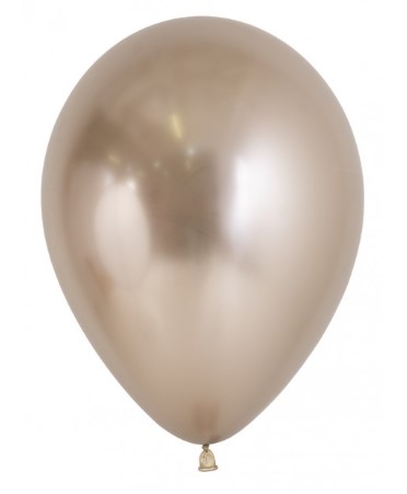 Sempertex 12" Reflex Champagne Latex Balloons 12 Pack - Click Image to Close