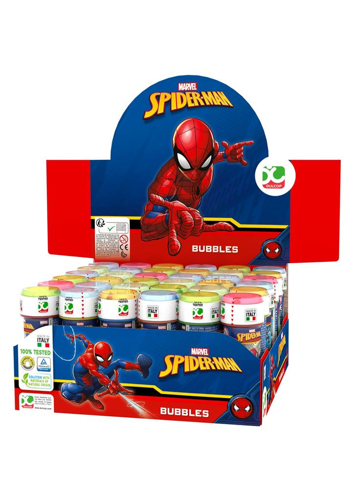 Bubbles Tubs Spiderman 60ml X 36 ( 43p Each ) - Click Image to Close