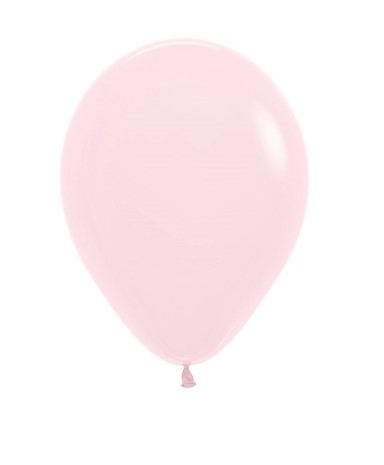 Sempertex 5" Pastel Matte Pink Latex Balloons 50 Pack - Click Image to Close