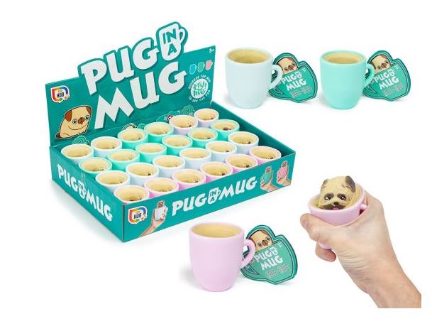 Squeeze Squishy Pug In A Mug ( Assorted Designs ) - Click Image to Close
