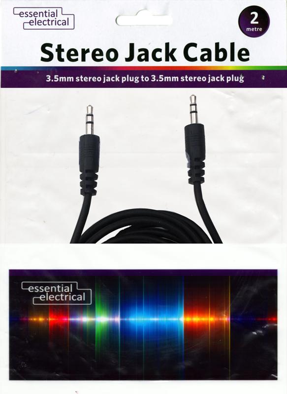 Stereo Jack Cable 2M - Click Image to Close