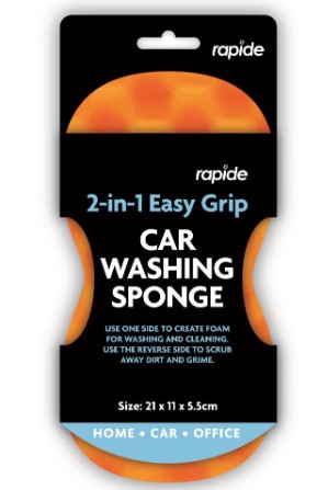Rap 2 In 1 Easy Grip Car Sponge - Click Image to Close