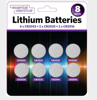 Mixed Pack Of Lithium Batteries