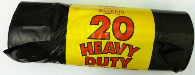 Heavy Duty Deluxe Refuse Sacks 20 Pack - Click Image to Close