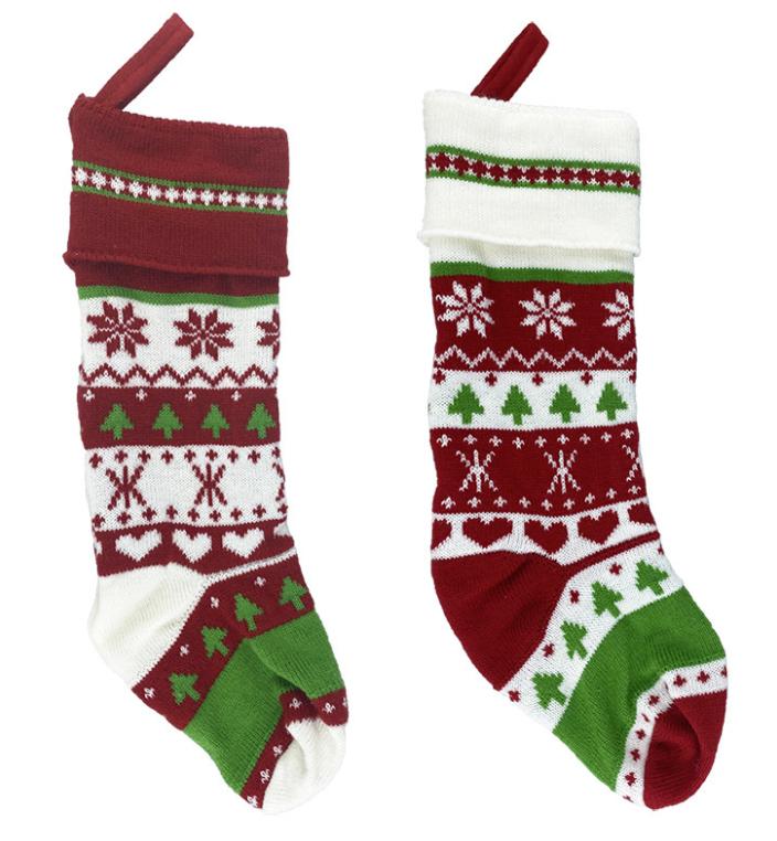 Christmas Knit Stocking 46 X 14cm - Click Image to Close