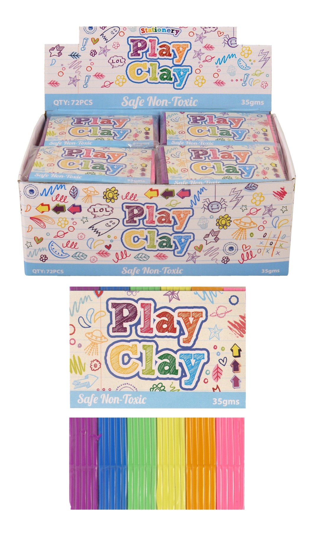 MODELLING CLAY PUTTY 35G X 72 - Click Image to Close