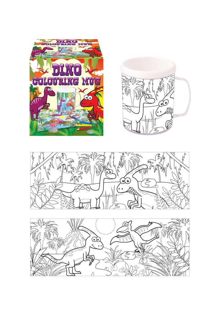 Dinosaur Colour In Your Own Mug - Click Image to Close