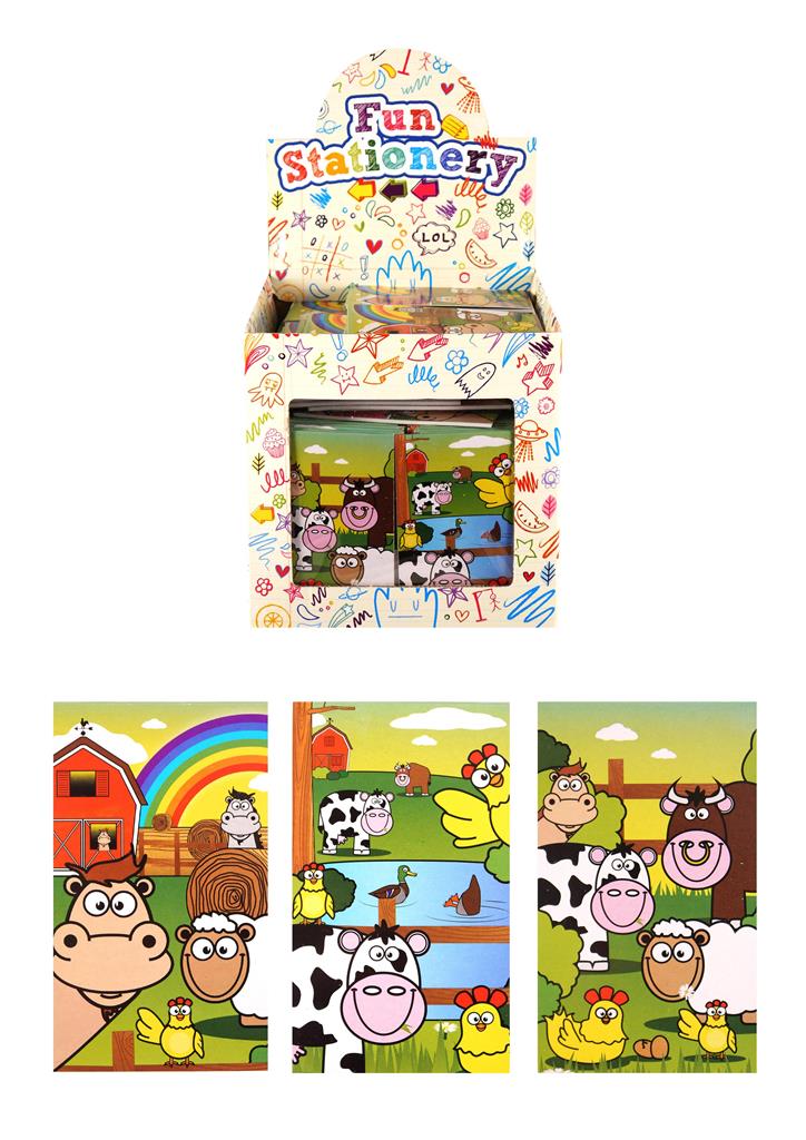 Mini 9.3 X 5.5cm Farm Notebooks X 168 ( 9p Each ) - Click Image to Close