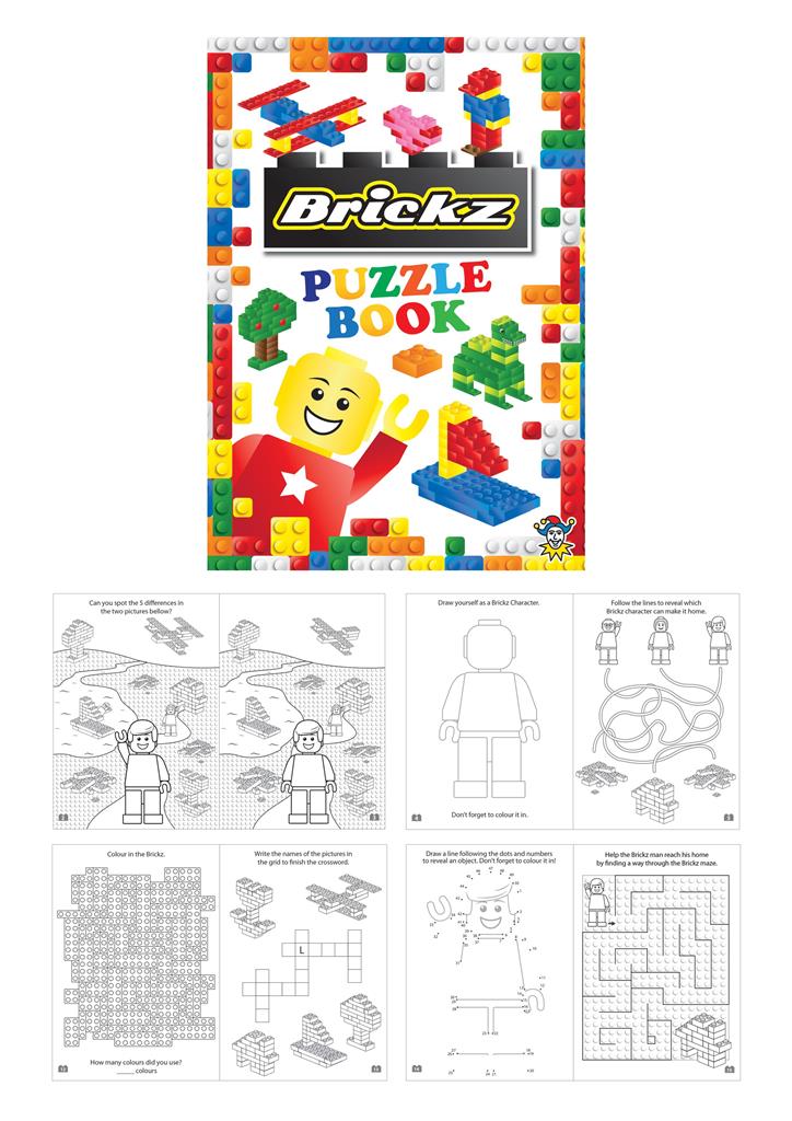 Building Brick 10.5cm X 14.5cm Puzzle Book X 48 ( 10p Each ) - Click Image to Close