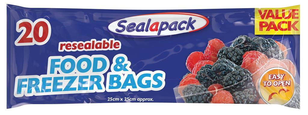 20 Pack Food & Freezer Bags - Click Image to Close