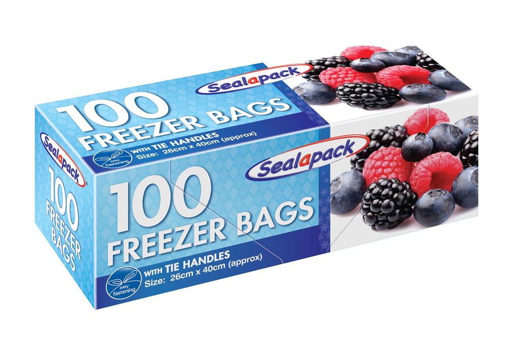 100 Large Freezer Bags - Click Image to Close