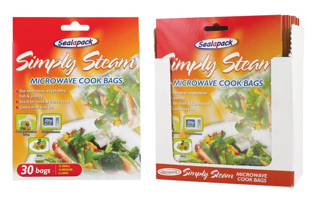 Simple Steam Cook Bags 30 Pack - Click Image to Close