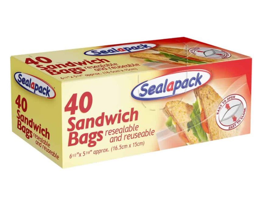Sandwich Bag 40 Pack - Click Image to Close
