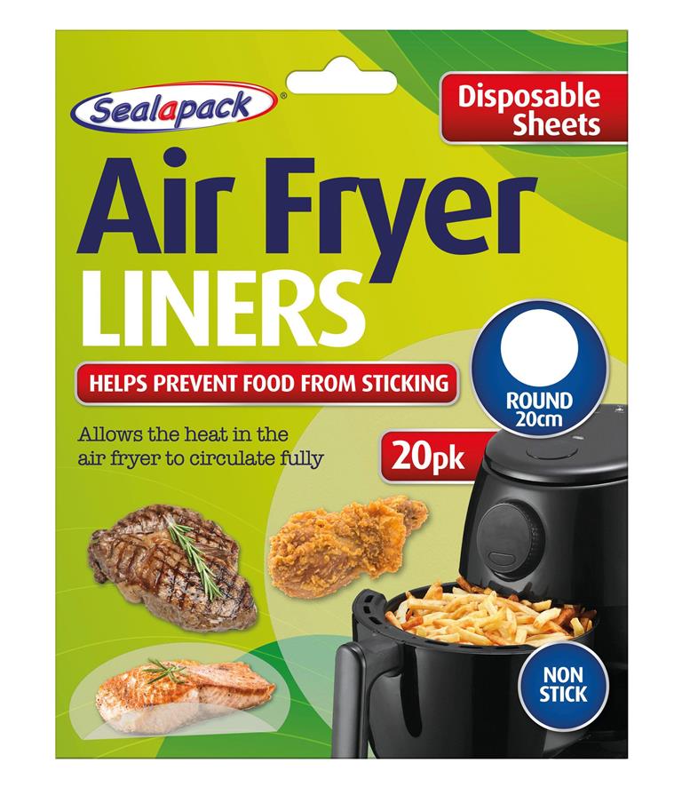 Dispoable Air Fryer Liner Round 20 Pack 20cm - Click Image to Close