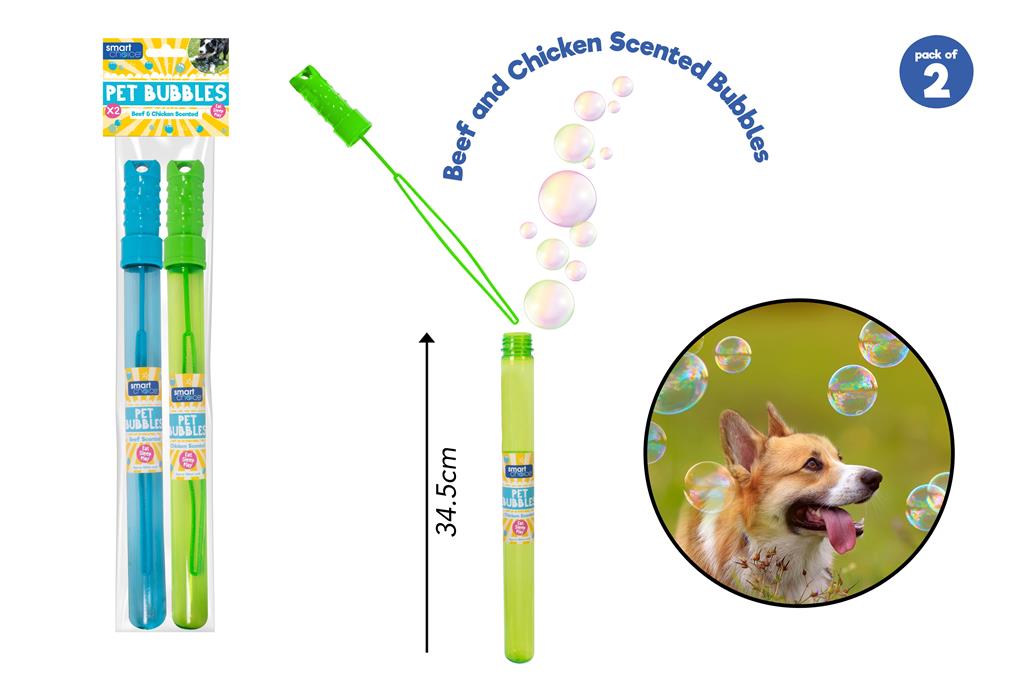 Chicken/Beef Scented Pet Bubble Wands - Click Image to Close