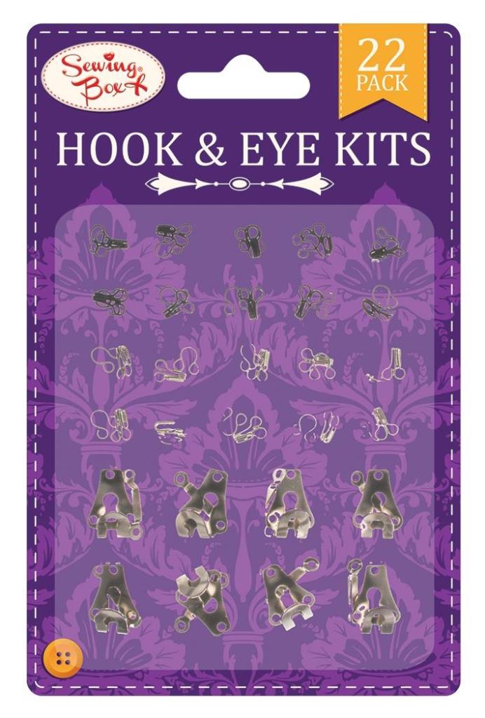 Hook & Eyes Kit 22 Pack - Click Image to Close