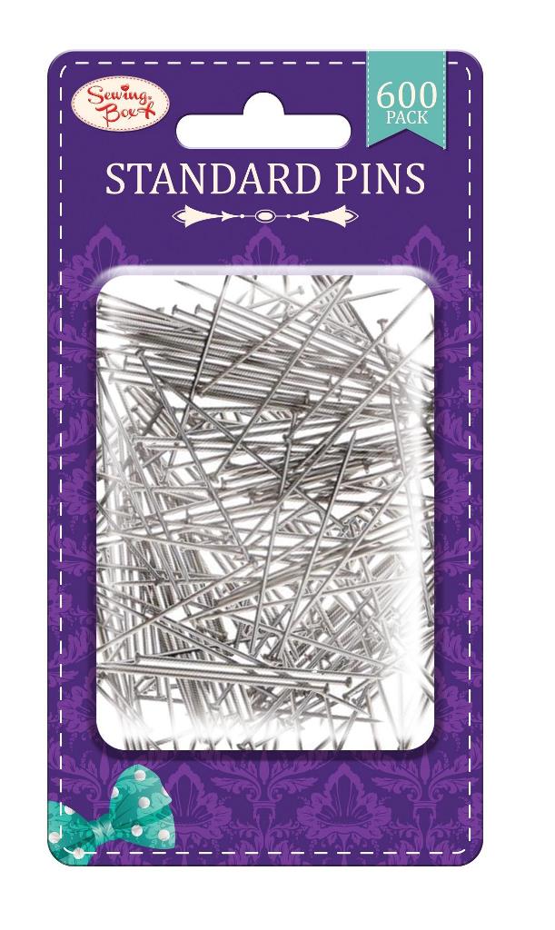 Standard Steel Pins 600 Pack - Click Image to Close