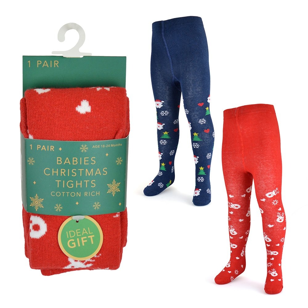 Christmas Babie Design Tights - Click Image to Close