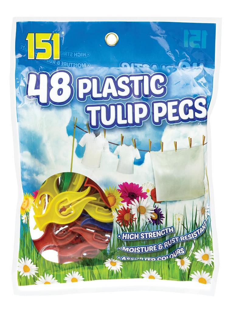 Plastic Tulip Pegs 40 Pack - Click Image to Close