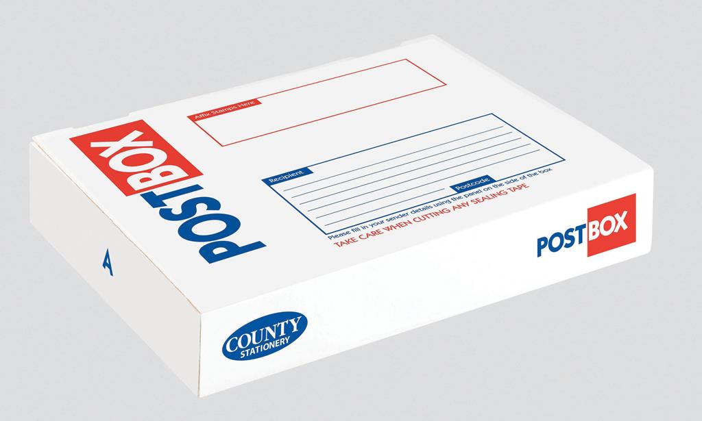 County Postal Boxes Rectangle ( 44.5 X 35 X 7.5cm ) 15 Pack - Click Image to Close