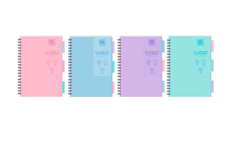 Pastel A5 PP Subject Notebook 200 pages 80gsm - Click Image to Close