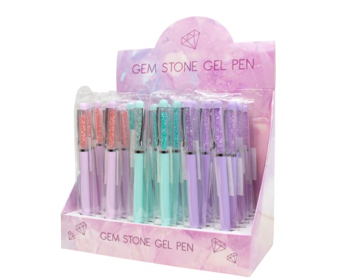 GEM STONE GEL PEN - Click Image to Close