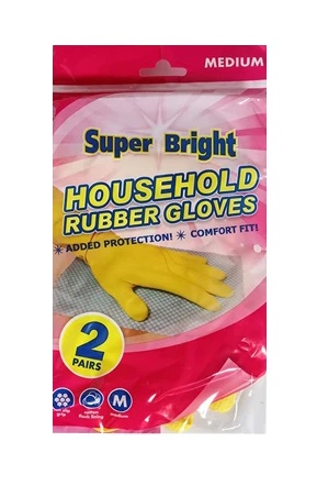 Superbright Medium Gloves 2 Pack - Click Image to Close
