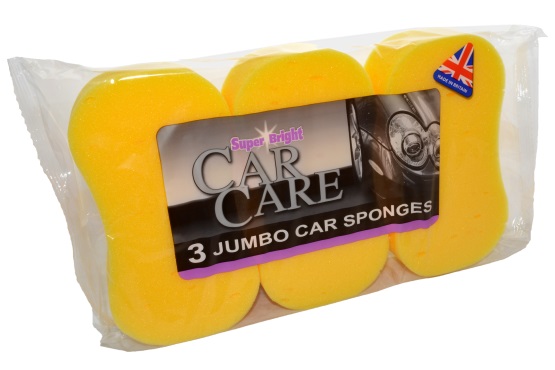 Superbright Jumbo Car Sponges 3 Pack - Click Image to Close
