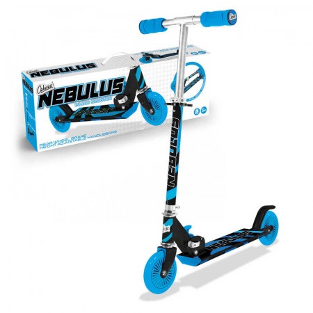 Ozbozz Nebulus Two Wheel Scooter Black And Blue - Click Image to Close