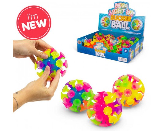 Mega Light Up Sucker Ball - Click Image to Close