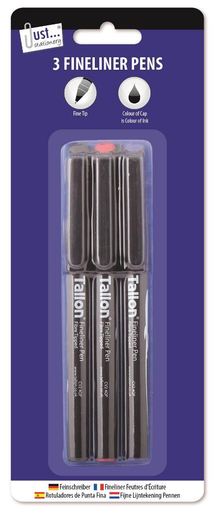 Tallon 3 Fine Liner Pens - Click Image to Close
