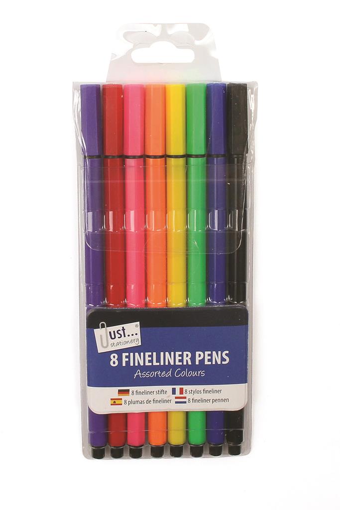 8 Pack Fineliner - Click Image to Close