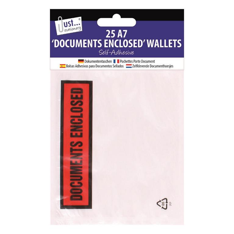 Tallon A7 Documents Enclosed 25 Pack - Click Image to Close