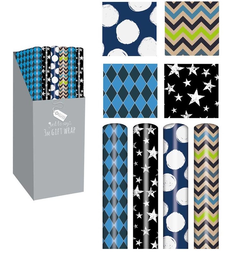 3M Gift Wrap Male Designs - Click Image to Close