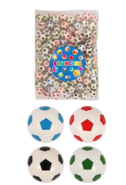 Football Bouncy Balls / Jet Balls (3.3cm) X 100PC - Click Image to Close