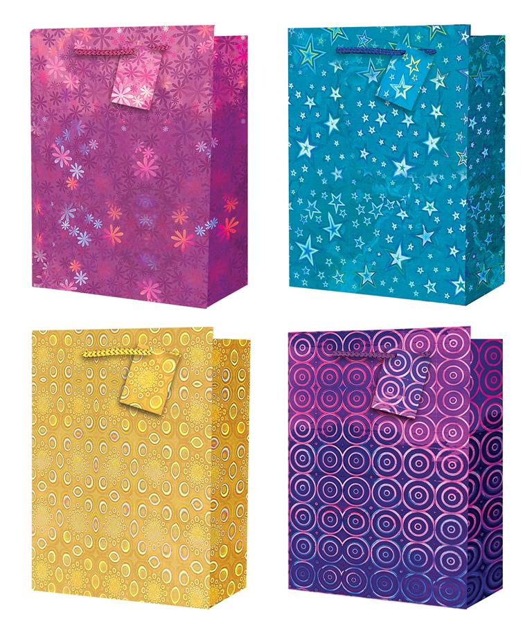 Holographic Gift Bag Large 260mm X 320mm - Click Image to Close