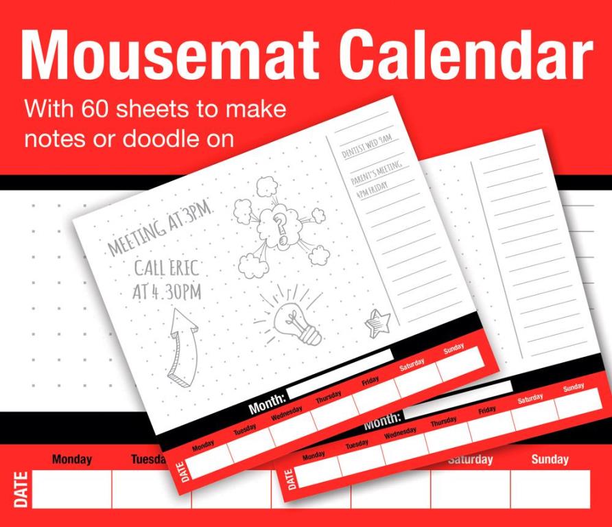 *** OFFER *** Planner Mousemat Pad Week to view, undated - Click Image to Close