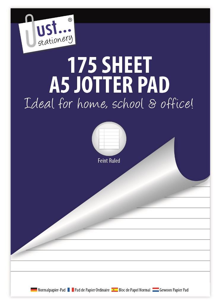 175 Sheet Bumper Jotter Pad - Click Image to Close